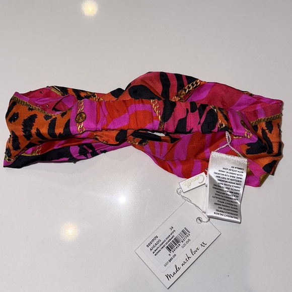 CAMILLA *Always Change Your Spots* silk giraffe print woven boho headband - Picture 4 of 4